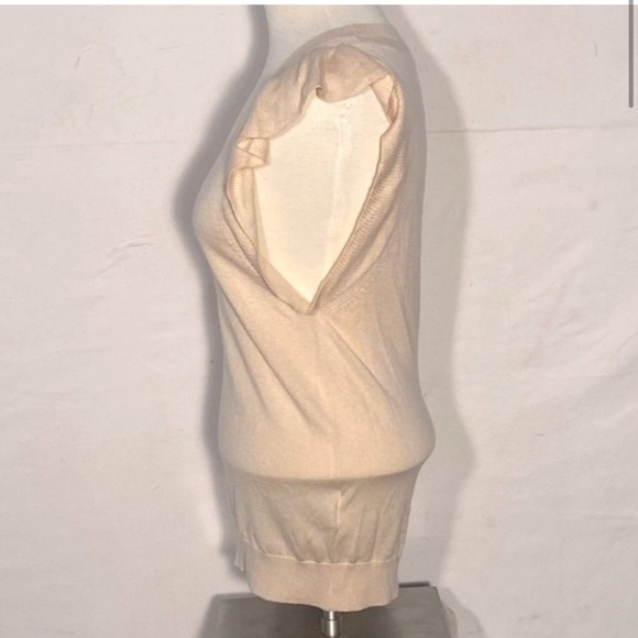 Club Monaco Silk Cashmere Blend Sleeveless V Neck Sweater - Picture 4 of 11